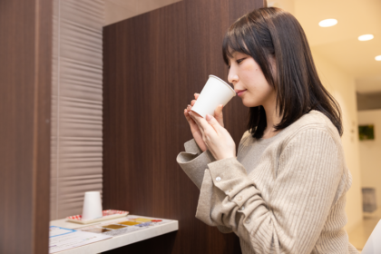 前処置室完備で、下剤の院内で服用できる