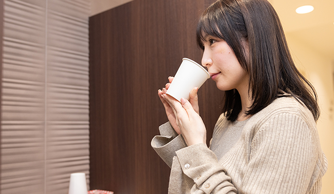 院内に下剤服用スペース・専用トイレを完備